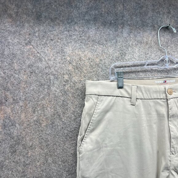 Tommy Hilfiger Dress Pants Men 36x32 Beige Chino Tan Trouser Sport Khaki Stretch - Picture 8 of 9